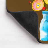 花ファンキー芸術イラストレーション マウスパッド (コーナー)