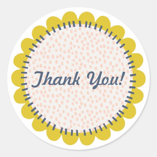 花ファンキー ラウンドシール (正面)