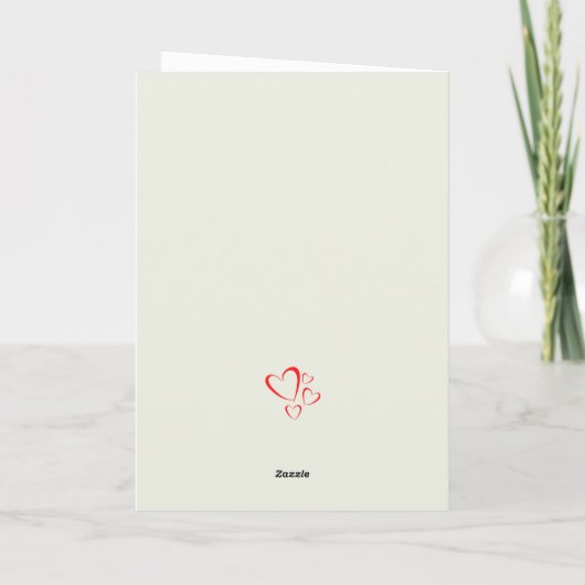 花ファンシーでバレンタインの日を迎える鶏 シーズンカード (裏面)