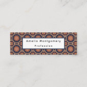 花ファンシーと星の形パット スキニー名刺 (正面)