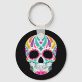 花ファンシー付き砂糖スカル キーホルダー (裏面)