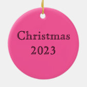 花ファンシー付き砂糖スカル セラミックオーナメント (裏面)