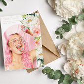 花ファンシー写真アーチ大学院バラ金箔I 箔招待状