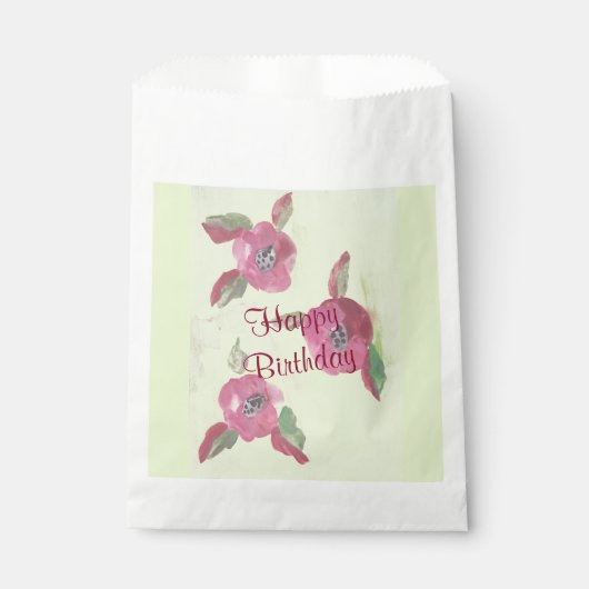 花ファンシー咲きクッキー紙バッグ フェイバーバッグ (正面)