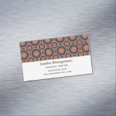 花ファンシー形と星形のパターン マグネット名刺 (インサイチュ)