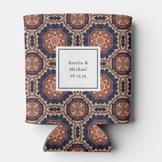 花ファンシー形と星形のパタ結婚ーン 缶クーラー (裏面)