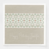 花ファンシー柄の灰色 (正面)