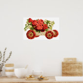 花ファンシー車ポスター ポスター (キッチン)