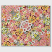 花フェスティバル包装紙 ラッピングペーパー (フラット)