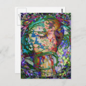 花フェミニンの祈女が咲く ポストカード (正面/裏面)