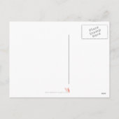 花フェミニン咲きLOVE書道レタリング シーズンポストカード (裏面)