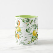 花フェミニン模様マグカップ マグカップ (中央)