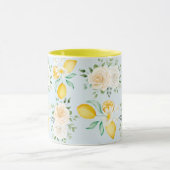 花フェミニン模様マグカップ マグカップ (中央)