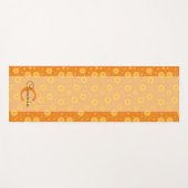 花フェミニン花柄モノグラムヨガマット ヨガマット (正面(横))