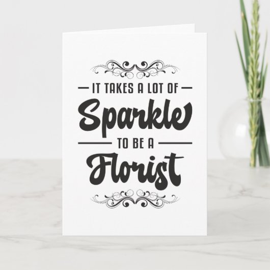 花フラワーフローリスト植物ガーデナーギフトおもしろい カード (正面)