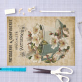 花フランスのカップ 薄葉紙 (クラフト)