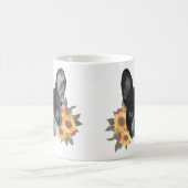 花フランスの付きブルドッグCoffee Mug コーヒーマグカップ (中央)