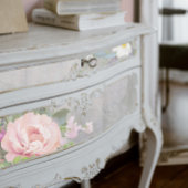 花フランスの市場エレガントヴィンテージピンク灰色アート 薄葉紙