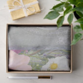 花フランスの市場エレガントヴィンテージピンク灰色アート 薄葉紙 (ギフト)