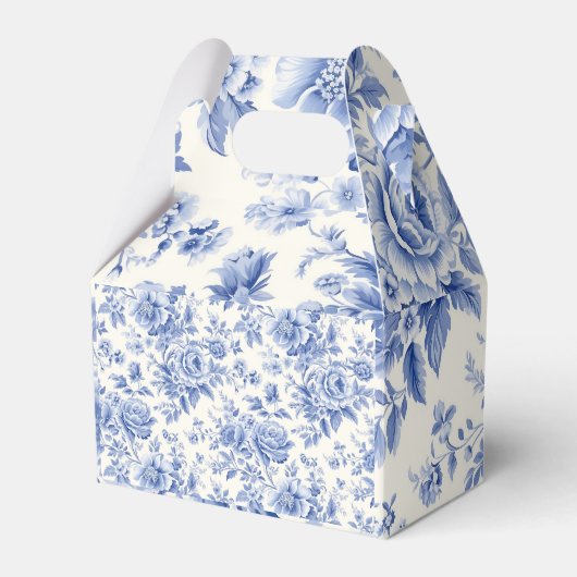 花フランスの柄 フェイバーボックス (正面サイド)