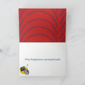 花フレンドリーはカードの結婚幸福を迎える カード (内部)