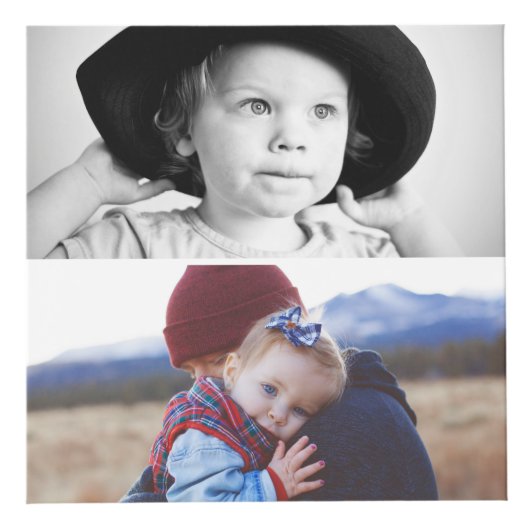 花フレーム愛祖母の写真のコラージュ フォトキューブ (正面)