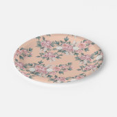 花フローラガーデンウォーターカラー ペーパープレート (アングル)