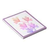 花フローラブティックpurpメモ帳グリーティング新しい ノートパッド (アングル)