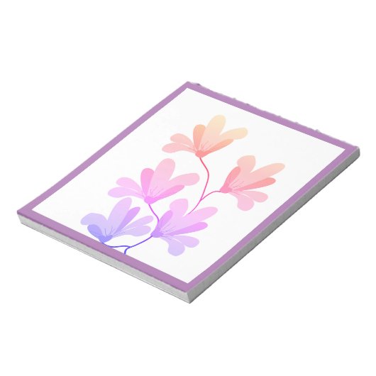 花フローラブティックpurpメモ帳グリーティング新しい ノートパッド (回転)