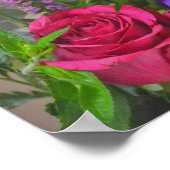 花フローラブーケ聖歌詩アートポスター ポスター (角)