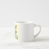 花フローラ壁紙かわいらしアールヌーボー エスプレッソカップ (右)