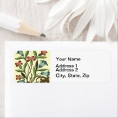 花フローラ壁紙かわいらしアールヌーボー ラベル (インサイチュ)