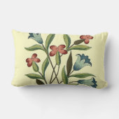 花フローラ壁紙かわいらしアールヌーボー ランバークッション (裏面)