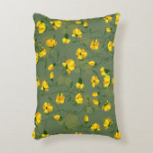 花フローラ背景ワイルドフラワー アクセントクッション (正面(垂直))