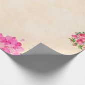 花フローラ背景紙 ラッピングペーパー (角)