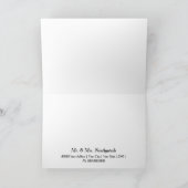 花ブライダルサンキューカード カード (内部)