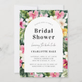 花ブライダルシャワーフローラ 招待状 (正面)
