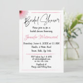 花ブライダルシャワー付き招待状 招待状 (スタンド正面)