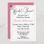 花ブライダルシャワー付き招待状 招待状 (正面/裏面)