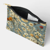 花プリントカットソー小包袋 アクセサリーポーチ (見開き)