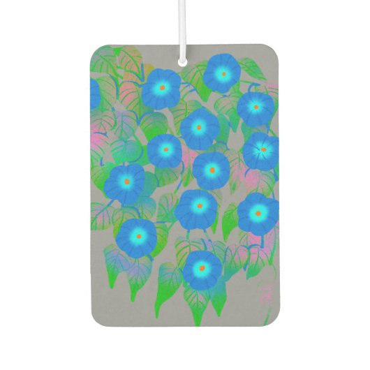 花プリント春・夏用 カーエアーフレッシュナー (正面)