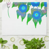 花プリント春・夏用 キッチンタオル (折り畳み)