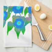 花プリント春・夏用 キッチンタオル (四つ折り)