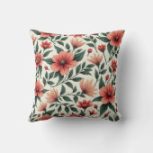 花プリント枕 クッション (裏面)