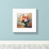 花プリント キャンバスプリント (インサイチュ (ウッドフロア))