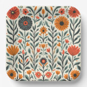 花プレート ペーパープレート (正面)