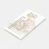 花ベビー名スクランブルベビーシャワーワードゲーム ポストイット (アングル)