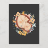 花ベビー妊産婦 ポストカード (正面)