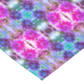 花ペア赤と白抽象芸術色塗り テーブルクロス (アングル)