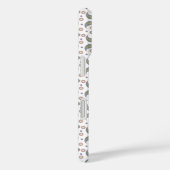 花ペイズリー模様の点グリーンピンクパープル Case-Mate iPhoneケース (裏面 / 右)